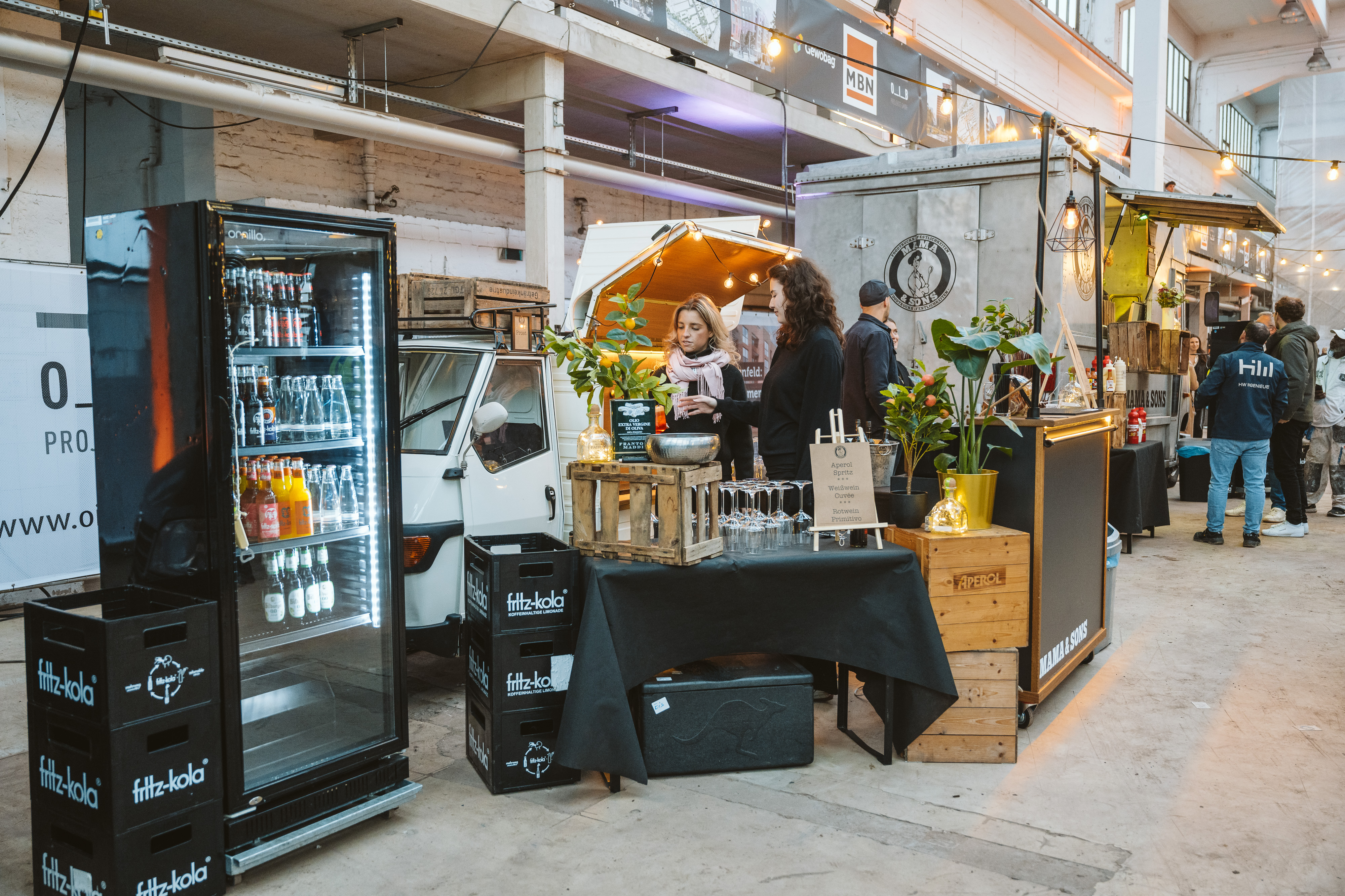 Piaggio Ape Bar im Einsatz
