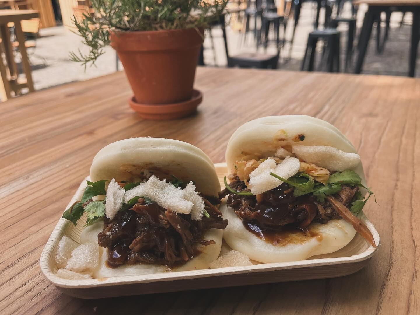 Bao Buns gefüllt