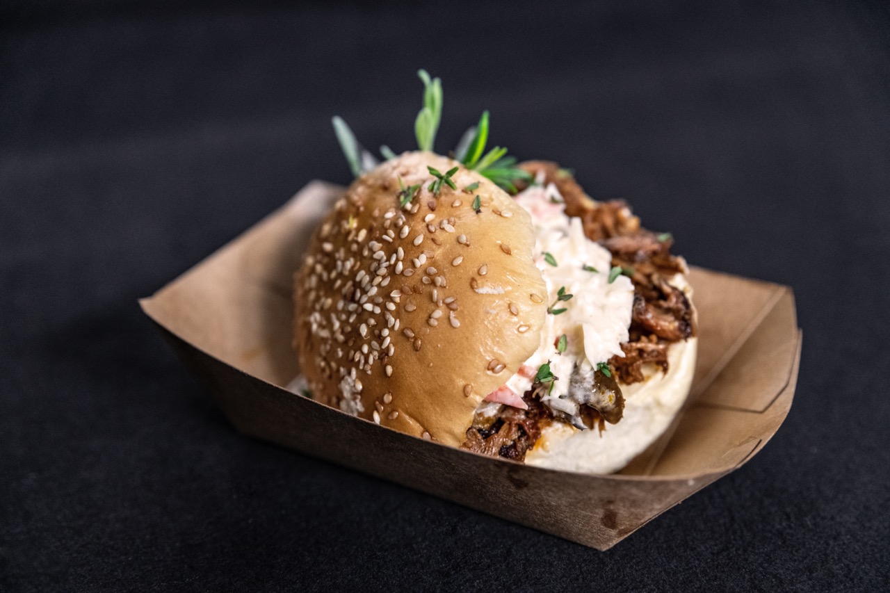 Pulled Burger mit Coleslaw