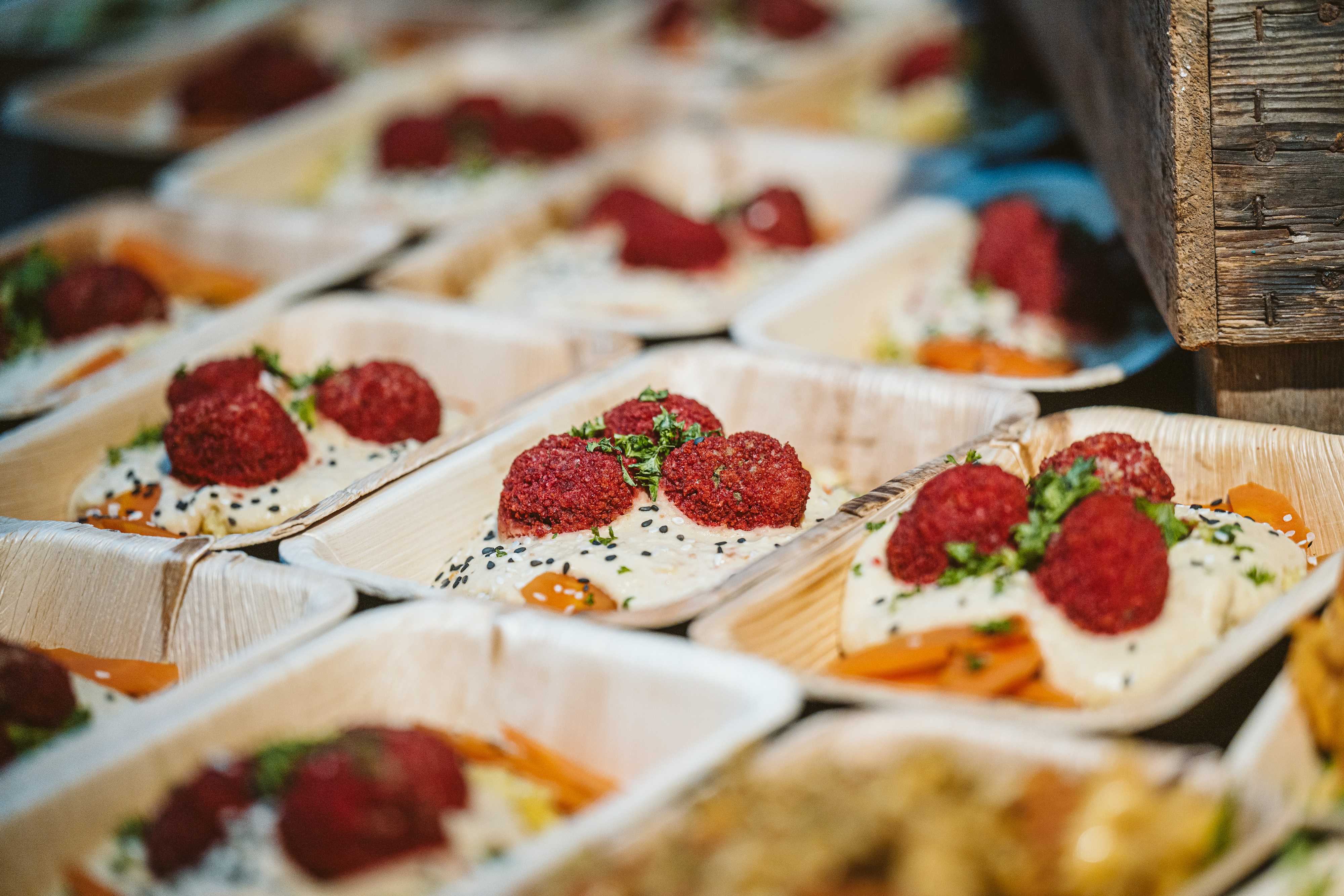 Hummus und Falafel